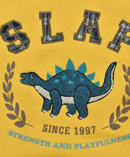 SLAP SLIP / スラップ スリップ スウェット | 恐竜サガラ刺しゅう裏起毛トレーナー(80~130cm) | 詳細7