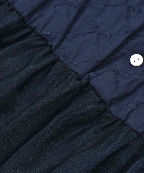 SLAP SLIP / スラップ スリップ ミニ・ひざ丈スカート | 【お揃い】リボン柄レース切り替えチュールバルーンジャンパースカート(80~140cm) | 詳細15