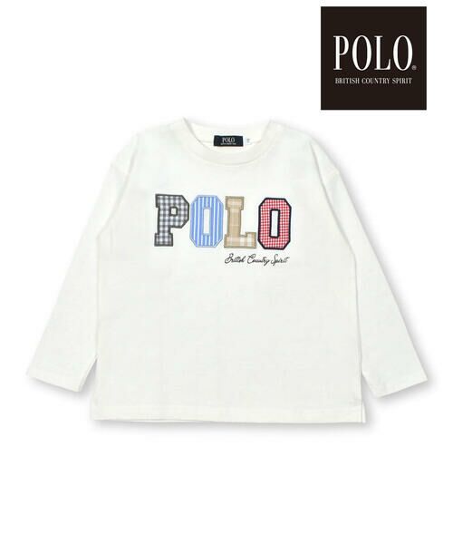 SLAP SLIP / スラップ スリップ Tシャツ | 【POLO BCS(ポロ・ビーシーエス)×SLAP SLIPコラボ】ロゴパッチ長袖Tシャツ(80~130cm) | 詳細6