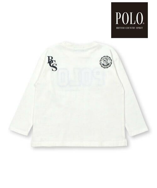 SLAP SLIP / スラップ スリップ Tシャツ | 【POLO BCS(ポロ・ビーシーエス)×SLAP SLIPコラボ】ロゴパッチ長袖Tシャツ(80~130cm) | 詳細7