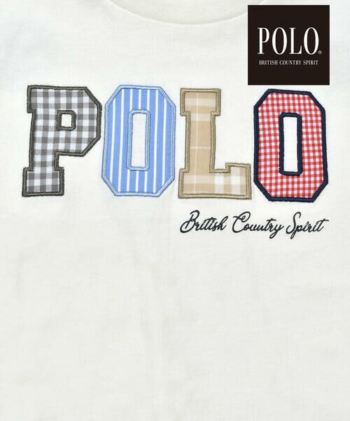 SLAP SLIP / スラップ スリップ Tシャツ | 【POLO BCS(ポロ・ビーシーエス)×SLAP SLIPコラボ】ロゴパッチ長袖Tシャツ(80~130cm) | 詳細9