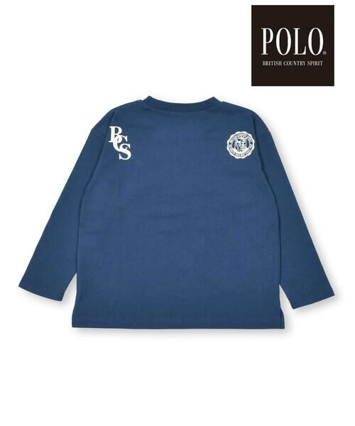 SLAP SLIP / スラップ スリップ Tシャツ | 【POLO BCS(ポロ・ビーシーエス)×SLAP SLIPコラボ】ロゴパッチ長袖Tシャツ(80~130cm) | 詳細18