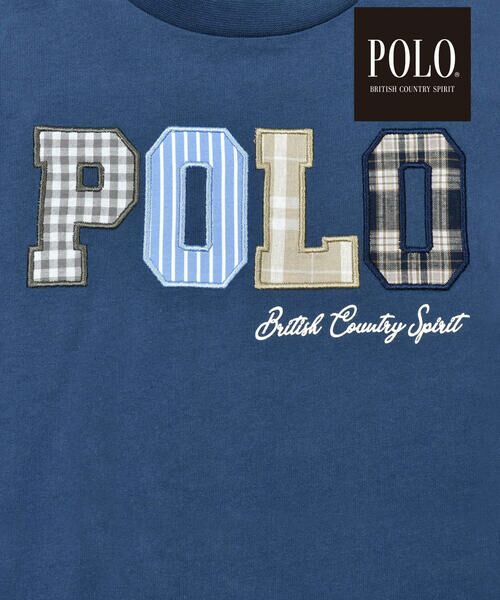 SLAP SLIP / スラップ スリップ Tシャツ | 【POLO BCS(ポロ・ビーシーエス)×SLAP SLIPコラボ】ロゴパッチ長袖Tシャツ(80~130cm) | 詳細20