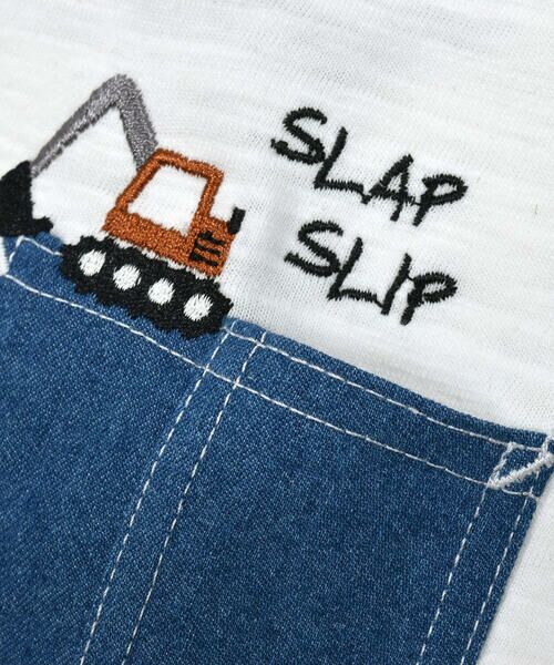 SLAP SLIP / スラップ スリップ Tシャツ | デニムポケット付きラグランスリーブ7分袖Tシャツ(80~130cm) | 詳細18