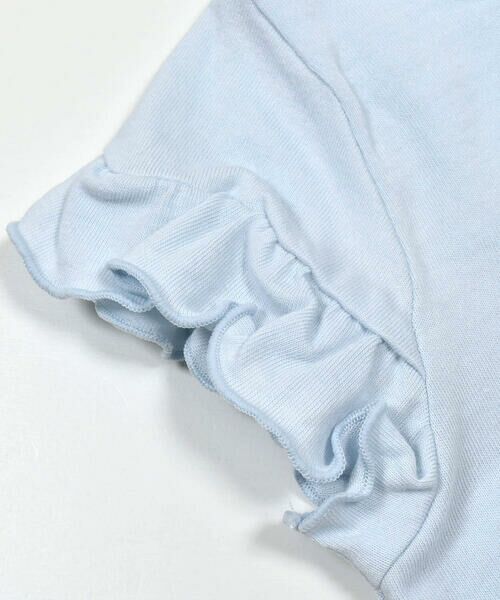 SLAP SLIP / スラップ スリップ Tシャツ | ネコウサギパッチ刺しゅうフリル袖Tシャツ(80~130cm) | 詳細18