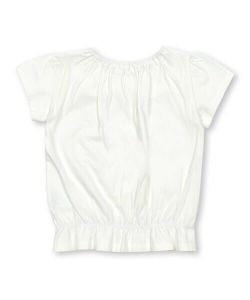 SLAP SLIP / スラップ スリップ Tシャツ | リボン襟キラキラビジューチェリープリント半袖Tシャツ(80~130cm) | 詳細1