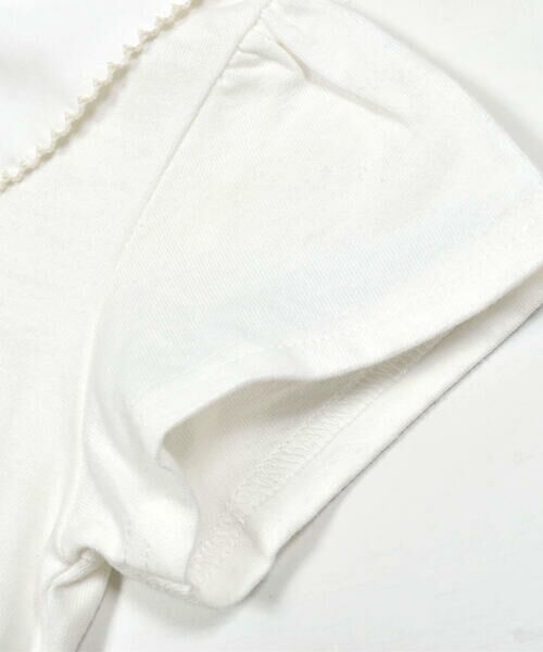 SLAP SLIP / スラップ スリップ Tシャツ | リボン襟キラキラビジューチェリープリント半袖Tシャツ(80~130cm) | 詳細5