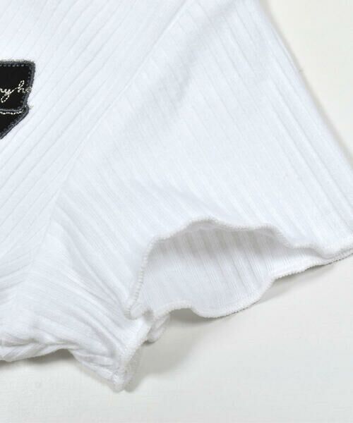 SLAP SLIP / スラップ スリップ Tシャツ | リボンパッチ刺しゅうアシンメトリーTシャツ(90~140cm) | 詳細9