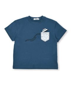 プリントフェイクポケットモチーフTシャツ(80~130cm)