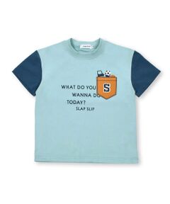 プリントフェイクポケットモチーフTシャツ(80~130cm)