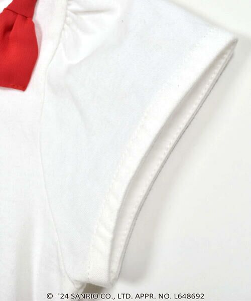 SLAP SLIP / スラップ スリップ Tシャツ | 【ハローキティ×SLAPSLIP】【ハローキティ50周年記念】肩リボンサンリオキャラクターズプリントTシャツ(80~140cm) | 詳細8
