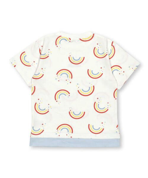 SLAP SLIP / スラップ スリップ Tシャツ | 【お揃い】総柄プリント裾配色切り替えTシャツ(80~130cm) | 詳細13