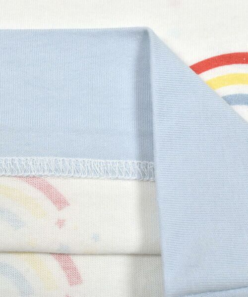 SLAP SLIP / スラップ スリップ Tシャツ | 【お揃い】総柄プリント裾配色切り替えTシャツ(80~130cm) | 詳細19