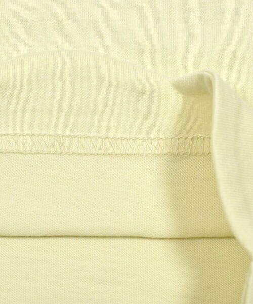 SLAP SLIP / スラップ スリップ Tシャツ | アイスウサギシルエットリボン付き無地ボーダー柄スカラップ裾半袖Tシャツ(80~140cm) | 詳細14