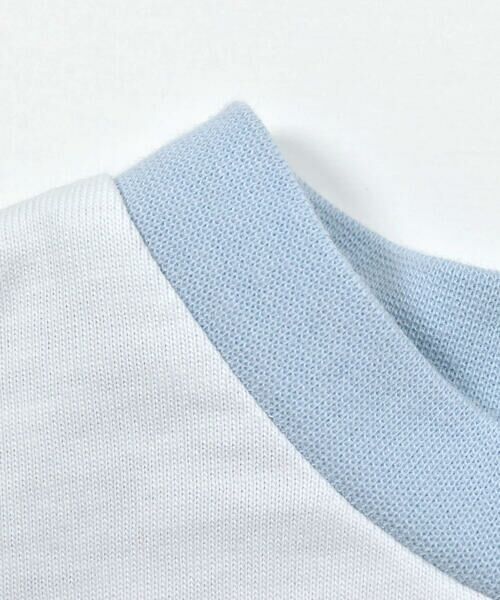 SLAP SLIP / スラップ スリップ Tシャツ | ポケット付きビッグシルエットバイカラー半袖Tシャツ(80~130cm) | 詳細3