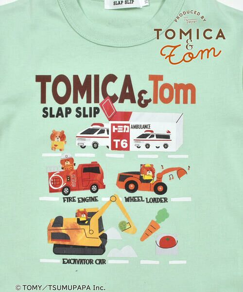 SLAP SLIP / スラップ スリップ Tシャツ | 【トミカとトム×SLAPSLIPコラボアイテム】はたらくくるま図鑑風Tシャツ(80~120cm) | 詳細16