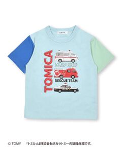 【トミカ×SLAPSLIPコラボアイテム】救急車消防車パトロールカープリントTシャツ(90~120cm)