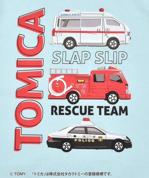 SLAP SLIP / スラップ スリップ Tシャツ | 【トミカ×SLAPSLIPコラボアイテム】救急車消防車パトロールカープリントTシャツ(90~120cm) | 詳細14