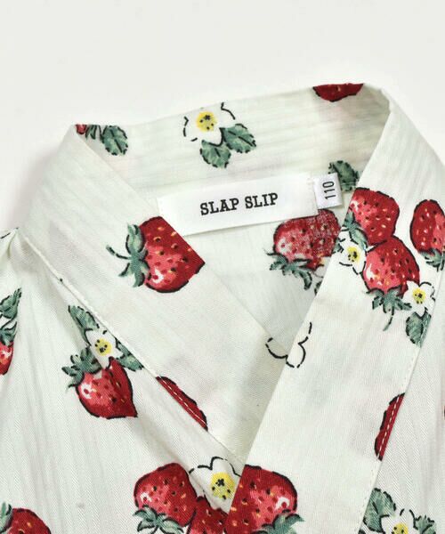 SLAP SLIP / スラップ スリップ 着物・浴衣・小物類 | 【お揃い】イチゴ花総柄甚平+作り帯セット(80~130cm) | 詳細7