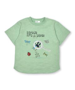 【接触冷感】虫メガネ昆虫観察風Tシャツ(80~130cm)