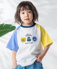 最強メンバーサガラ刺しゅうラグランスリーブTシャツ(80~120cm)