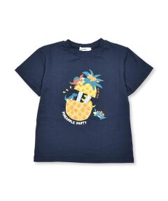 のびのびストローフルーツプリント半袖Tシャツ(80~120cm)