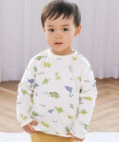 【スララク/防汚加工】いろいろデザイン長袖Tシャツ(80~130cm)