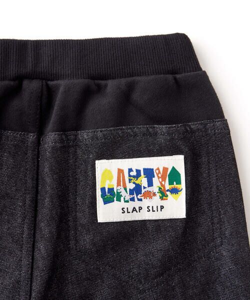 SLAP SLIP / スラップ スリップ その他パンツ | 【GANJYO】デニム切り替え裾リブスウェットパンツ(80~130cm) | 詳細5