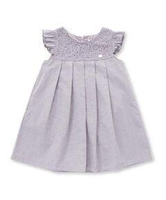 SLAP SLIP / スラップ スリップ ミニ丈・ひざ丈ワンピース | ツイル千鳥チェック袖フリルジャンパースカート(80~130cm)