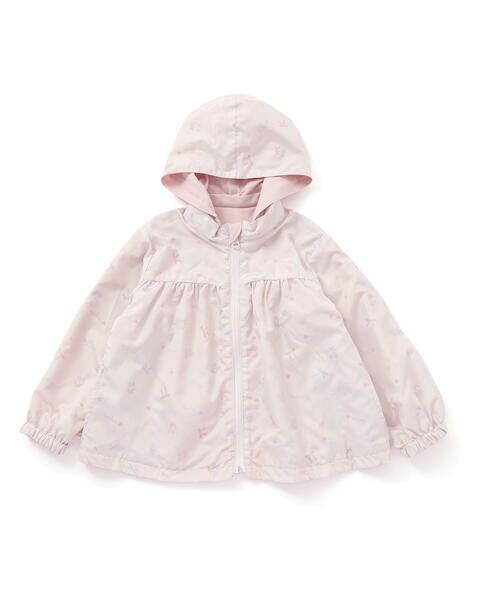 SLAP SLIP / スラップ スリップ ナイロンジャケット | 【お揃い/UVカット/リバーシブル】ウサギネコ耳付きフードタフタジャケット(80~130cm) | 詳細8