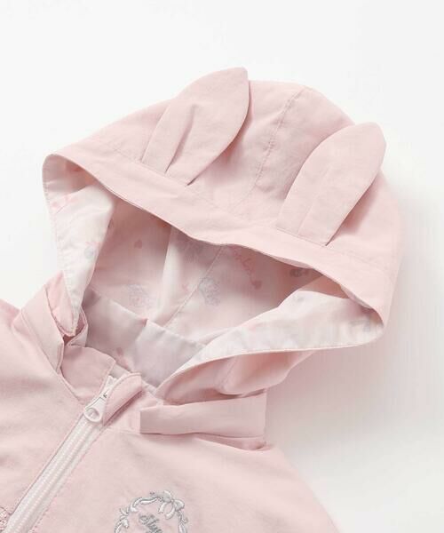 SLAP SLIP / スラップ スリップ ナイロンジャケット | 【お揃い/UVカット/リバーシブル】ウサギネコ耳付きフードタフタジャケット(80~130cm) | 詳細10