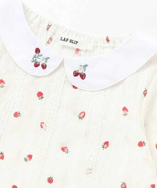 SLAP SLIP / スラップ スリップ シャツ・ブラウス | 【お揃い】襟付きイチゴ花柄チュニック(80~130cm) | 詳細5