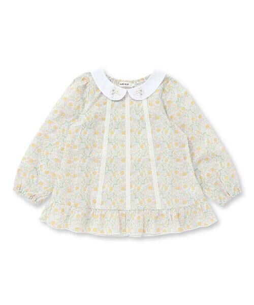 SLAP SLIP/スラップ スリップ 【お揃い】襟付きイチゴ花柄チュニック(80~130cm) イエロー系(花柄) 110cm SLAP SLIP/スラップ スリップ 【お揃い】襟付きイチゴ花柄チュニック(80~130cm) イエロー系(花柄) 110cm