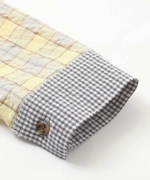 SLAP SLIP / スラップ スリップ シャツ・ブラウス | 【お揃い】チェックダンガリー切り替え襟付きシャツ(80~130cm) | 詳細14