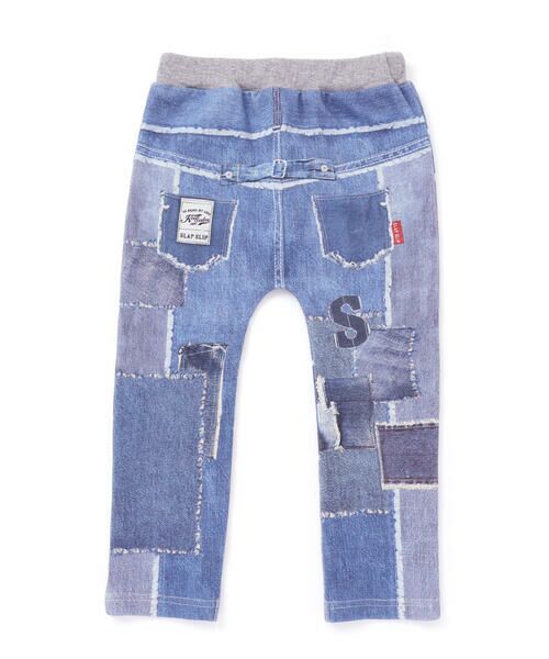 SLAP SLIP / スラップ スリップ その他パンツ | ワクワクいろんなモチーフデニム風プリントミラノリブパンツ(80~120cm) | 詳細7