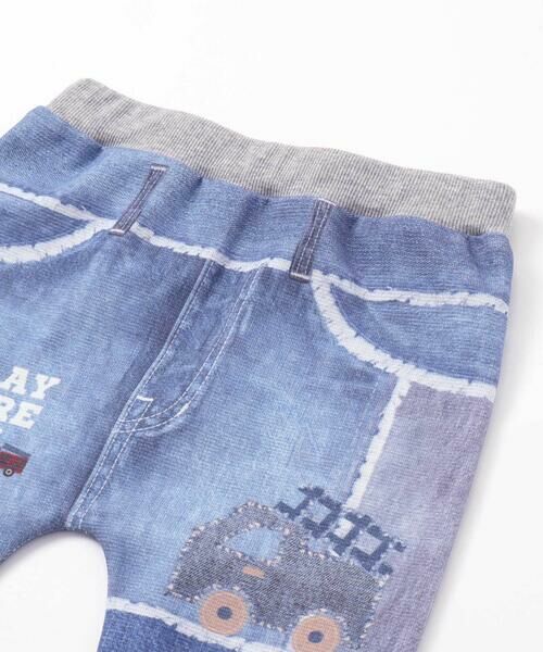 SLAP SLIP / スラップ スリップ その他パンツ | ワクワクいろんなモチーフデニム風プリントミラノリブパンツ(80~120cm) | 詳細8