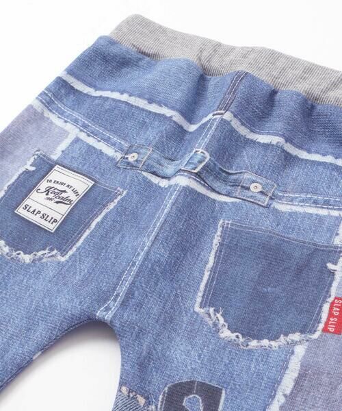 SLAP SLIP / スラップ スリップ その他パンツ | ワクワクいろんなモチーフデニム風プリントミラノリブパンツ(80~120cm) | 詳細9