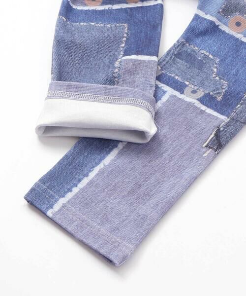 SLAP SLIP / スラップ スリップ その他パンツ | ワクワクいろんなモチーフデニム風プリントミラノリブパンツ(80~120cm) | 詳細11