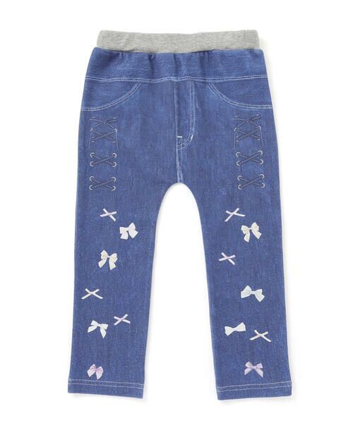 SLAP SLIP / スラップ スリップ その他パンツ | ワクワクいろんなモチーフデニム風プリントミラノリブパンツ(80~120cm) | 詳細14