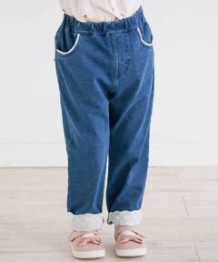 SLAP SLIP / スラップ スリップ デニムパンツ | 裾レースデニムカプリパンツ(80~130cm)