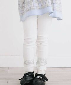 SLAP SLIP / スラップ スリップ レギンス・スパッツ | 裾レースプリントレギンス(80~130cm)