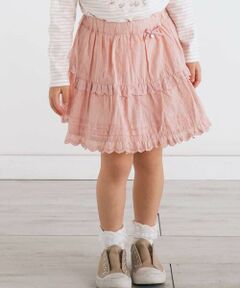 SLAP SLIP / スラップ スリップ ミニ・ひざ丈スカート | 【お揃い】レースイチゴ柄チェックスカパン(90~130cm)