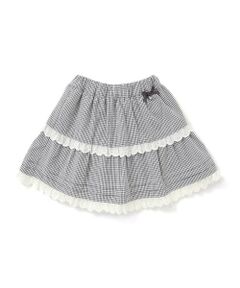 SLAP SLIP / スラップ スリップ ミニ・ひざ丈スカート | 【お揃い】レースイチゴ柄チェックスカパン(90~130cm)