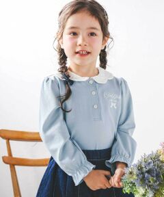 SLAP SLIP / スラップ スリップ シャツ・ブラウス | 花刺しゅうレースペタルカラートップス(80~130cm)