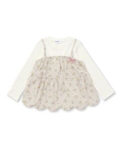 SLAP SLIP / スラップ スリップ Tシャツ | 花柄キャミソールドッキングトップス(80~130cm)