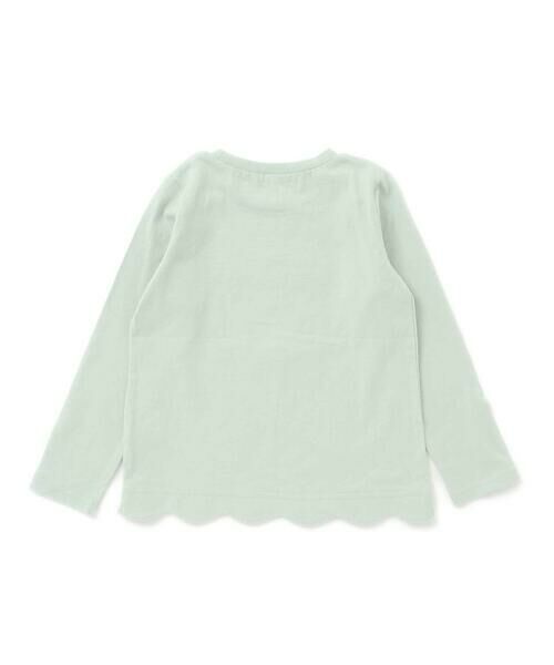 SLAP SLIP / スラップ スリップ Tシャツ | 裾スカラップアニマルクマネコウサギパッチ刺しゅうTシャツ(80~130cm) | 詳細8