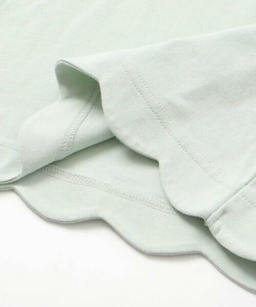 SLAP SLIP / スラップ スリップ Tシャツ | 裾スカラップアニマルクマネコウサギパッチ刺しゅうTシャツ(80~130cm) | 詳細11