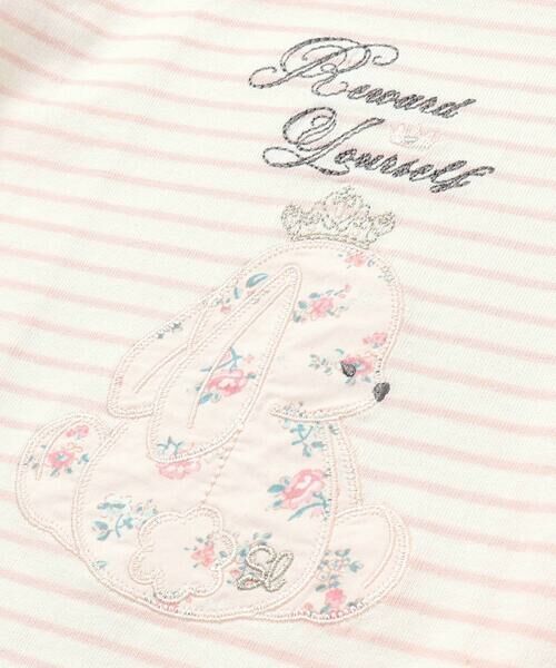 SLAP SLIP / スラップ スリップ Tシャツ | 裾スカラップアニマルクマネコウサギパッチ刺しゅうTシャツ(80~130cm) | 詳細17