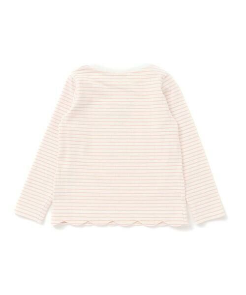 SLAP SLIP / スラップ スリップ Tシャツ | 裾スカラップアニマルクマネコウサギパッチ刺しゅうTシャツ(80~130cm) | 詳細16