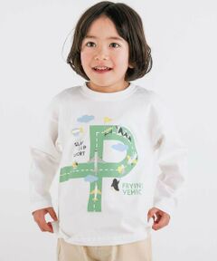 SLAP SLIP / スラップ スリップ Tシャツ | はたらくくるま恐竜アニマルプリント刺しゅうTシャツ(80~130cm)